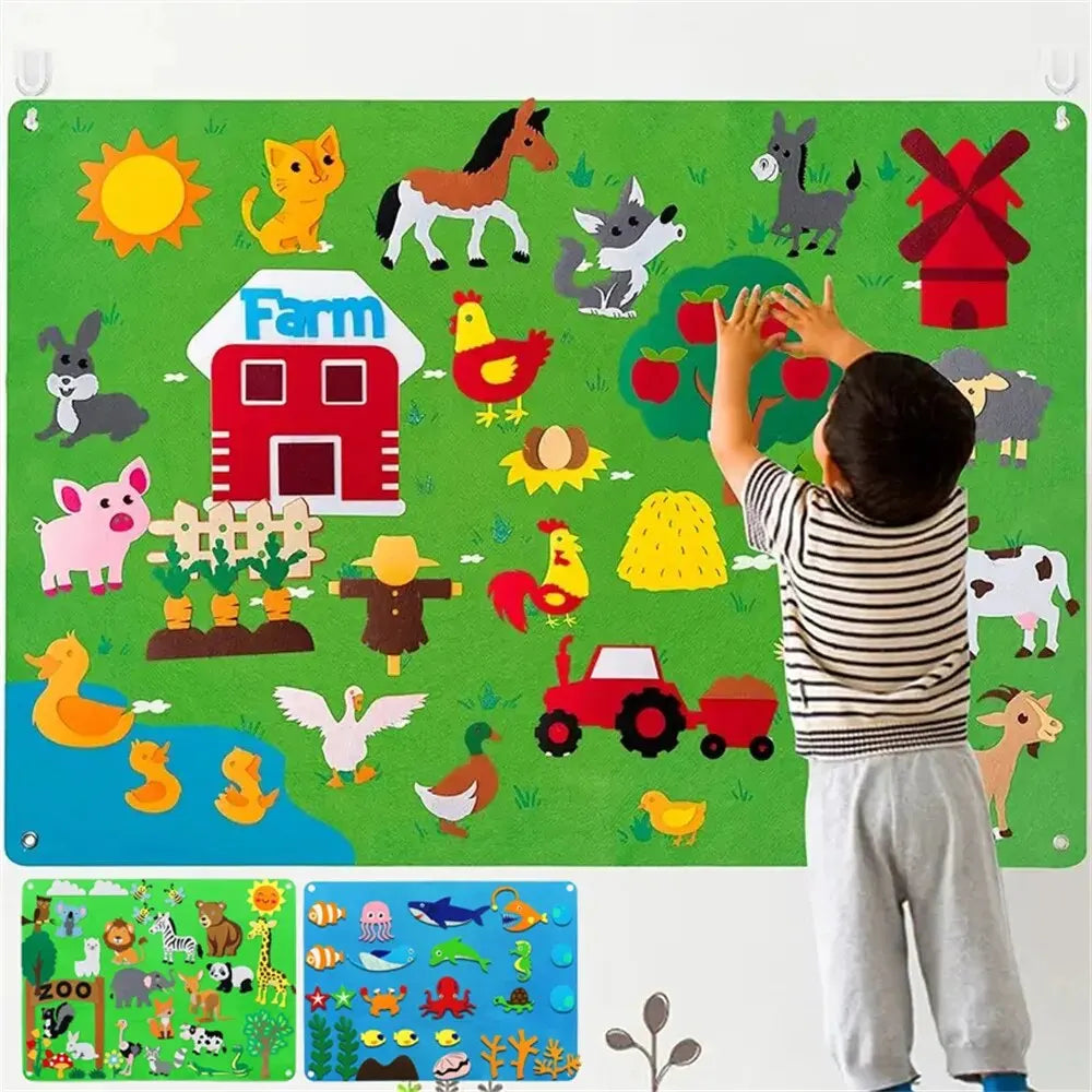 Children's Teaching Felt Board