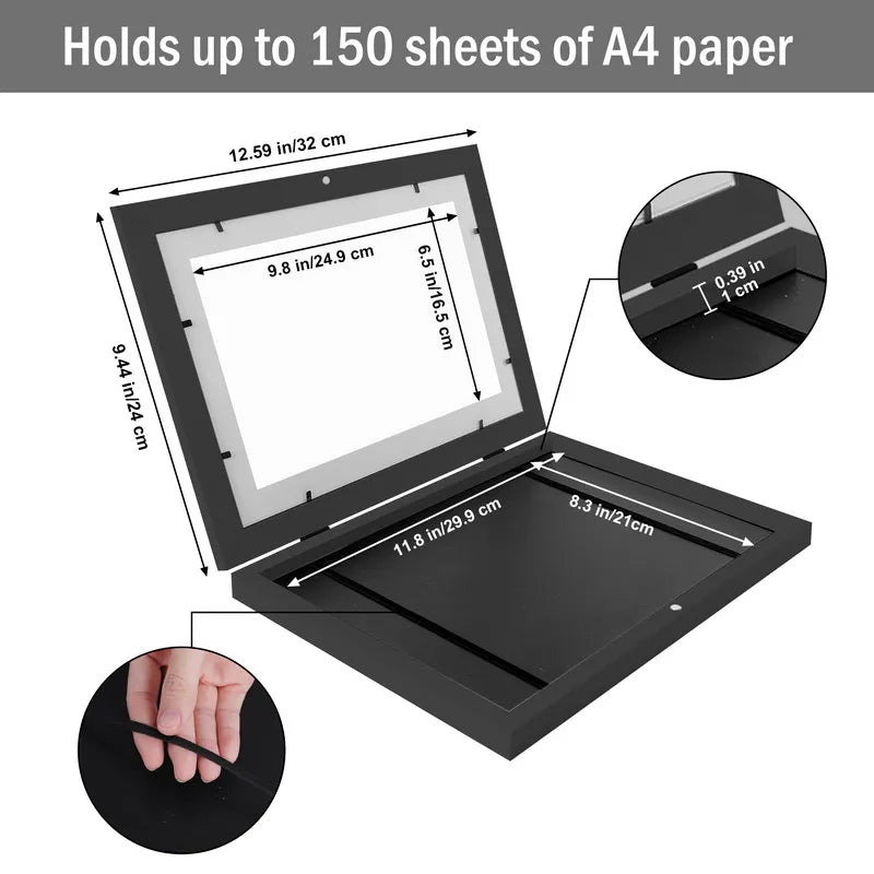 Picture frame for 150 children's pictures